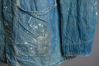 VTG WWII 1940 ' S US ARMY ? Indigo Montgomery ward DENIM Work Jacket 6