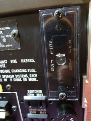 Vintage Receiver Sansui QRX 6001,  Great Sound.  117V/220V/240V/100V 10