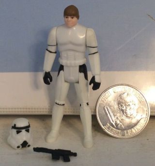 Vtg 1977 1984 1985 Star Wars Potf Last 17 Luke Skywalker Stormtrooper Disguise