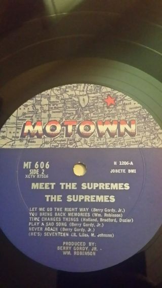 The Supremes Meet The Supremes Insanely Rare Orig ' 63 LP Withdrawn Stool Cover 5