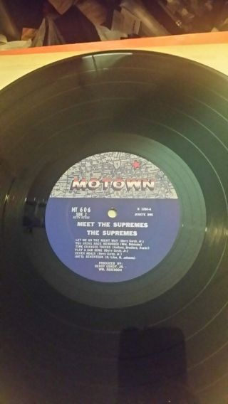 The Supremes Meet The Supremes Insanely Rare Orig ' 63 LP Withdrawn Stool Cover 6