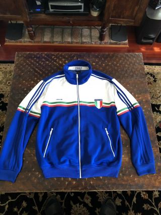 Adidas Vintage Italy Italia 1982 Soccer Edition Track Jacket Jersey Mens 2xl 3xl