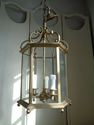 large vintage 3 light christopher wray lantern 3