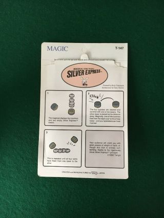 Silver Express,  Vintage Tenyo Magic Trick,  Rare Collectable 2