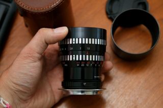 Rare Enna Munchen Ennalyt 1.  5/85 mm fast portrait lens near 2