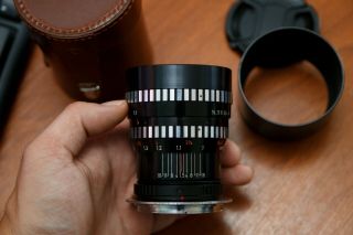 Rare Enna Munchen Ennalyt 1.  5/85 mm fast portrait lens near 3