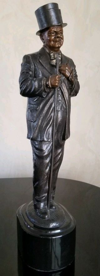 Rare Jon Hair Signed And Numbered Bronze Sculpture Of W.  C Fields Rs