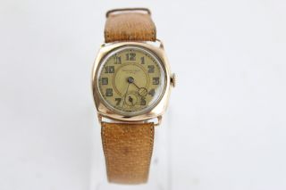 Vintage Gents Angus & Coote Sydney 9ct Gold Cased Wristwatch Hand - Wind