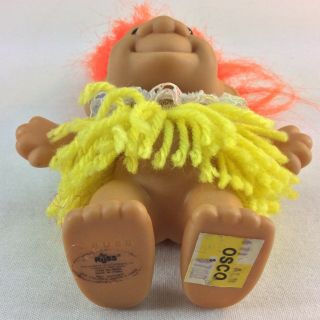Vintage RUSS Berrie Troll Doll 5” My Lucky Tiki Hawaiian Troll 18306 Yarn Skirt 5
