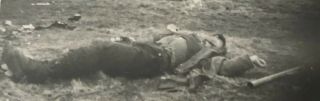 WW2 US Photo Of Dead German Soldier With Panzerfaust 2