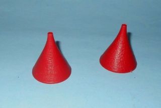 1950s Marx Medieval Robin Hood Castle Play Set Red Hard Plastic Tower Tops