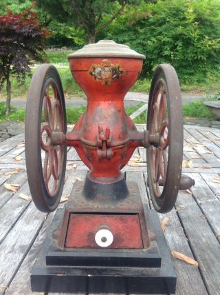 Antique Cast Iron Enterprise Coffee Grinder Paint Small Size