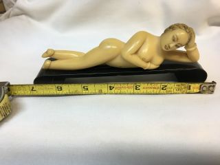 Vintage Chinese Nude Medical Doll & Stand / Early Plastic/ Bakelite