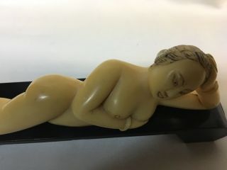 Vintage Chinese Nude Medical Doll & stand / Early Plastic/ Bakelite 2