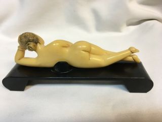 Vintage Chinese Nude Medical Doll & stand / Early Plastic/ Bakelite 6