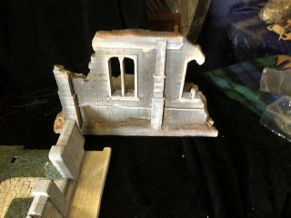 CONTE WW2 PRIORY CEMETERY PLAYSET DDAY BUILDINGS NORMANDY rare 7