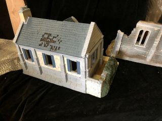 CONTE WW2 PRIORY CEMETERY PLAYSET DDAY BUILDINGS NORMANDY rare 8