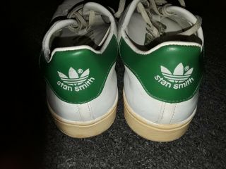 PREOWND VTG ADIDAS STAN SMITH.  MADE IN FRANCE.  9.  5.  GOOD COND 3