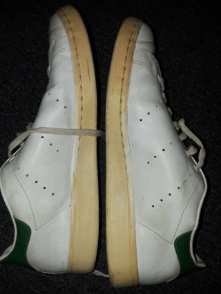 PREOWND VTG ADIDAS STAN SMITH.  MADE IN FRANCE.  9.  5.  GOOD COND 6
