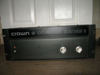 Crown Dc 300 A Series 2 Vintage Amplifier Crown Dc300a Professional