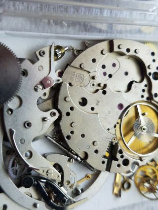 Two Vintage Partial Valjoux Chronograph Movements/parts Only