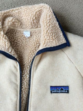 VINTAGE PATAGONIA Pile Fleece Jacket from approx.  late 70s,  Men ' s Large 2