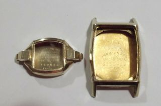 14k (3.  6g) & 10k (7g) Gold Vintage Watch Cases For Scrap {{total 10.  6 Grams}}