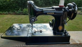 1950 Vintage Singer Sewing Machine Featherweight 221 Simanco 45713 With