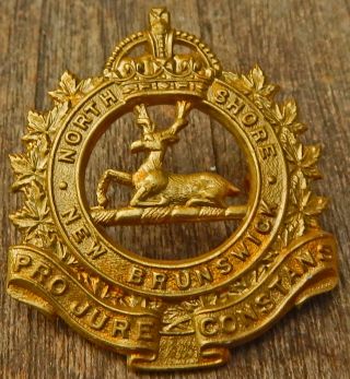 Canadian The North Shore (brunswick) Regiment Brass King 