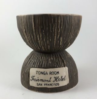 Vintage Htf Rare Tonga Room San Francisco Double Coconut Tiki Mug