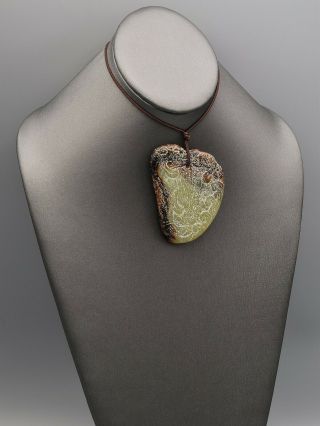 Antique Carved Multi - Color Jade Figurine Pendant Necklace Set of 4 250.  6 Grams 4