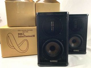 Infinity Infinitesimal Iii Rso1 Emit Speakers W/ Box Rare