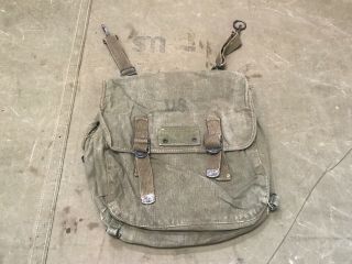 66e Wwii Us M1944 Paratrooper Musette Jump Bag - Od 7