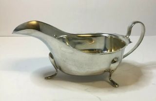 English Solid Silver Sauce Boat Hm.  Sheffield 1939 By Emile Viner 149 Grams