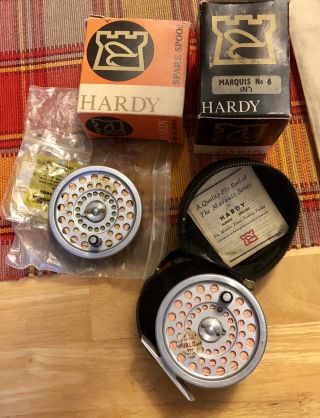 Hardy Marquis No 6 Vintage Fly Fishing Reel & Extra Spool 2