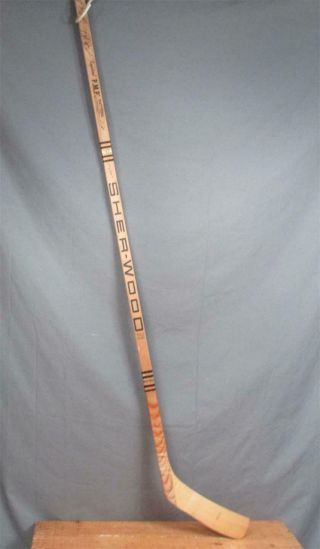 Vintage Buffalo Sabres 1978 Team Signed Sher - Wood Hockey Stick Game NHL 2/3 4