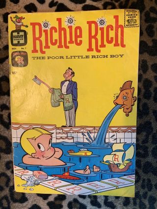 Richie Rich Harvey Comic - 1 Nov 1960 Silver Age - Rare