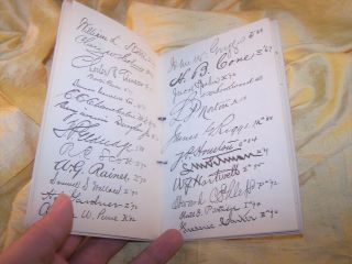 ANTIQUE Theta Delta Chi fraternity 50th Anniversary 1898 booklet with signatures 5