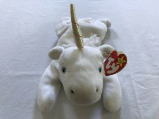 Rare “mystic” Beanie Baby Unicorn With Iridescent Horn And Errors