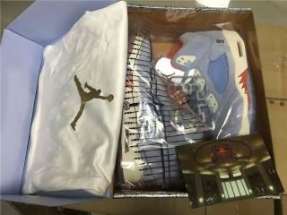 Trophy Room Ice Blue 5’s Rare University Blue Size 10.  5 4