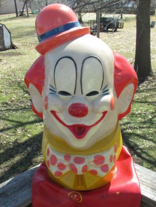 Vintage 1974 Windy The Clown Helium Tank Topper & Suit - Spooky Scary Clown Look