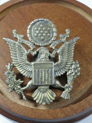 Vtg Ww2 Us Army Air Force Officer Hat Badge Military Badge Pin