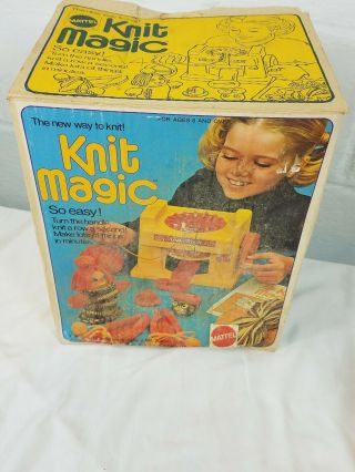 KNIT MAGIC w/ Box / Yarn And Instructions - 1974 Mattel Vintage 5