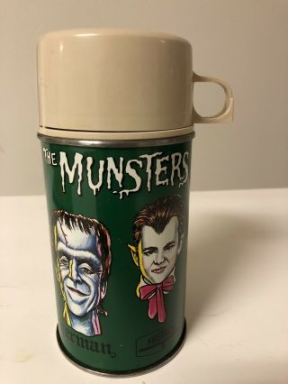 Vintage 1965 Munsters Nr Lunchbox Thermos Rare Htf.