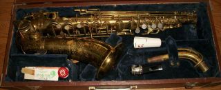 Vintage Martin " The Indiana " Saxophone With Hardside Case