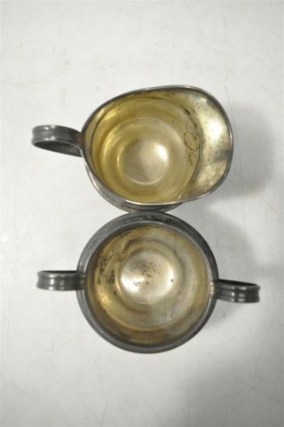 Sterling Silver.  925 Coffee Creamer & Sugar Bowl/Dish Tableware Flatware 227g 7