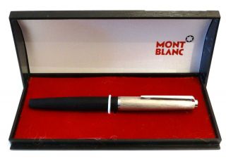 Montblanc 225 Vintage Black Doue Fountain Pen With 14k Gold Nib Size Ef -