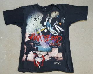 Pink Floyd Shirt Vintage All Over Print The Wall Very Rare 80 S T Shirt