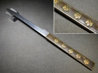 Kirimon Crests Kozuka W Kogatana 18 - 19thc Japanese Edo Tsuba Koshirae Antique