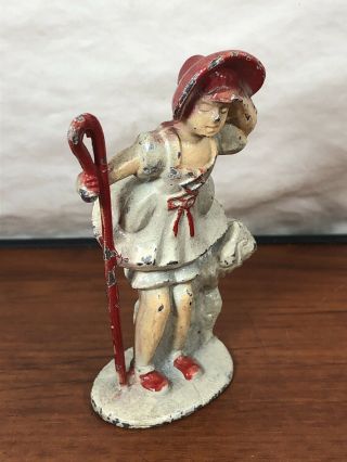 Old Farm House Find Vintage Tommy Toy Little Bo Peep Die Cast Metal Toy Figure 3